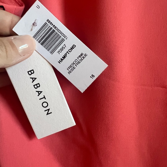 Aritzia Hamptons Dress, new with tags, size 16, in Fresno Pink - Picture 4 of 4